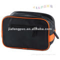 Black PU Promotional Packing Bag with Two Zippers